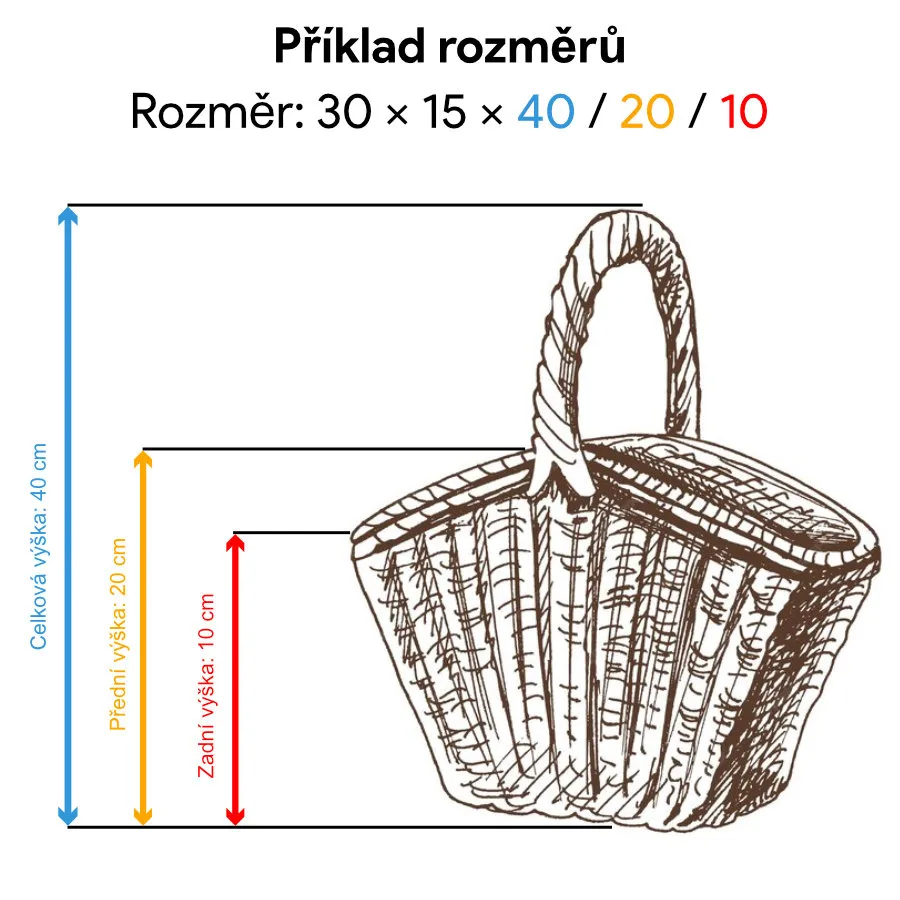 Prútený kôš ku krbu, velký, 01506/V