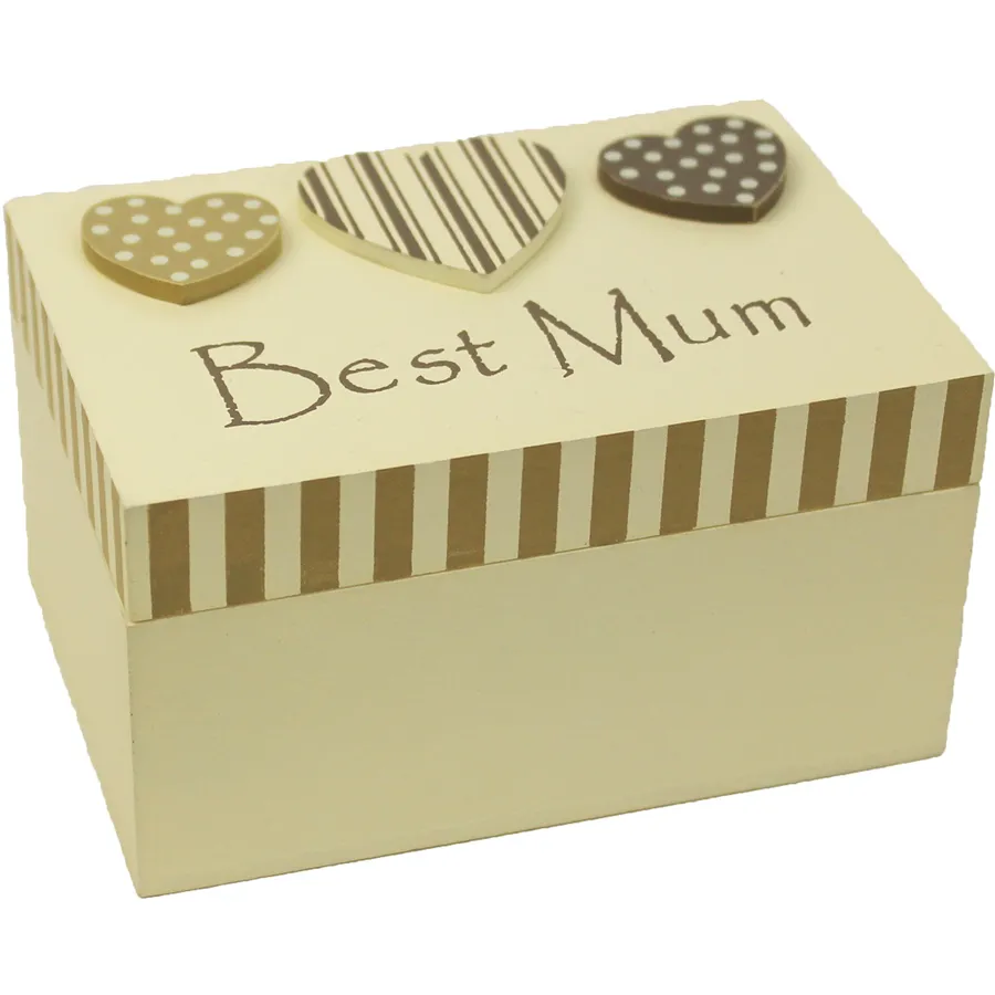Drevená krabička Best Mum D0421