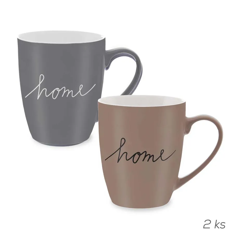 Hrnček porcelánový HOME 0,38 l 2 ks